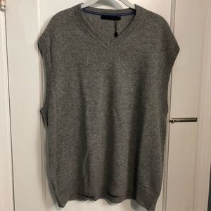 Raffi gray cashmere sweater vest